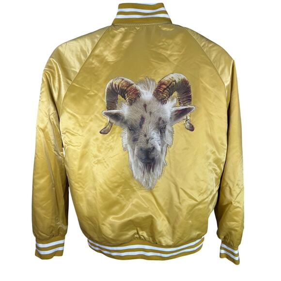 Limited Edition Daddy Yankee “Legendaddy” Satin Bomber Jacket Size Medium – Gold